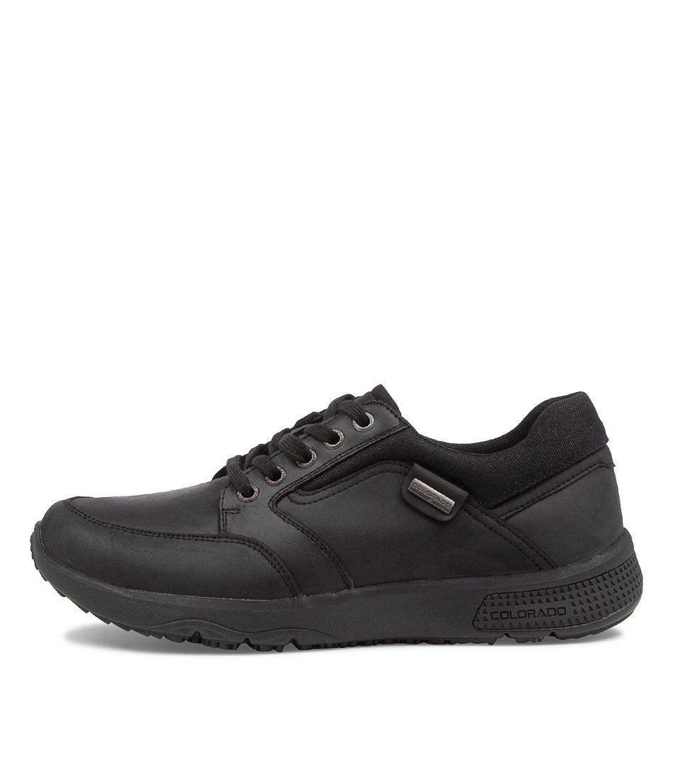 STRUTH BLACK BLACK LEATHER SNEAKERS