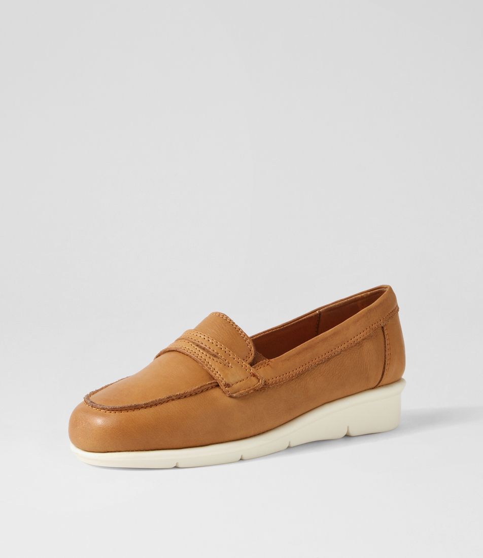 Punis Tan Leather Loafers