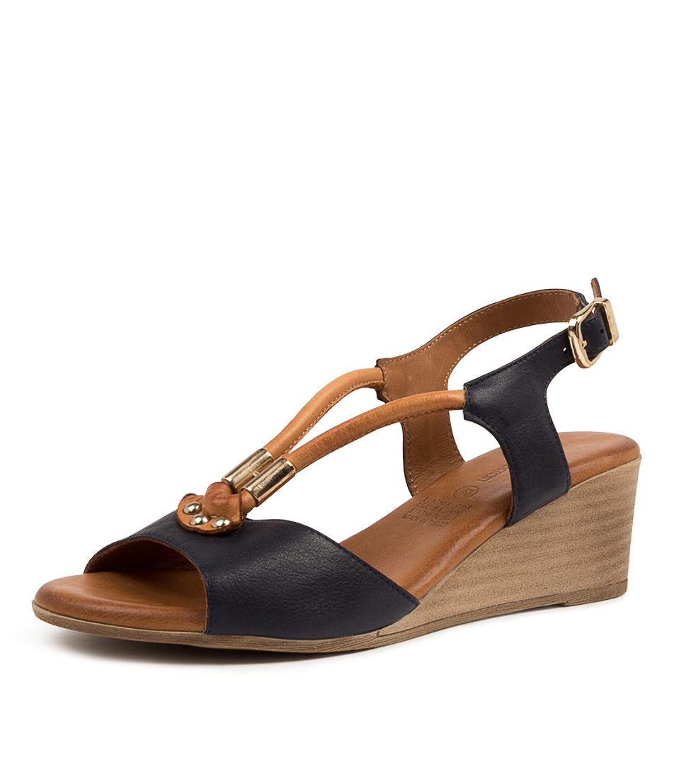 PADME NAVY-TAN LEATHER