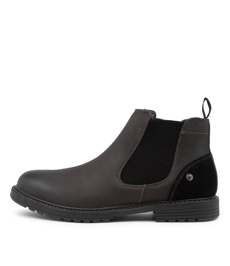 James Black Ankle Boots
