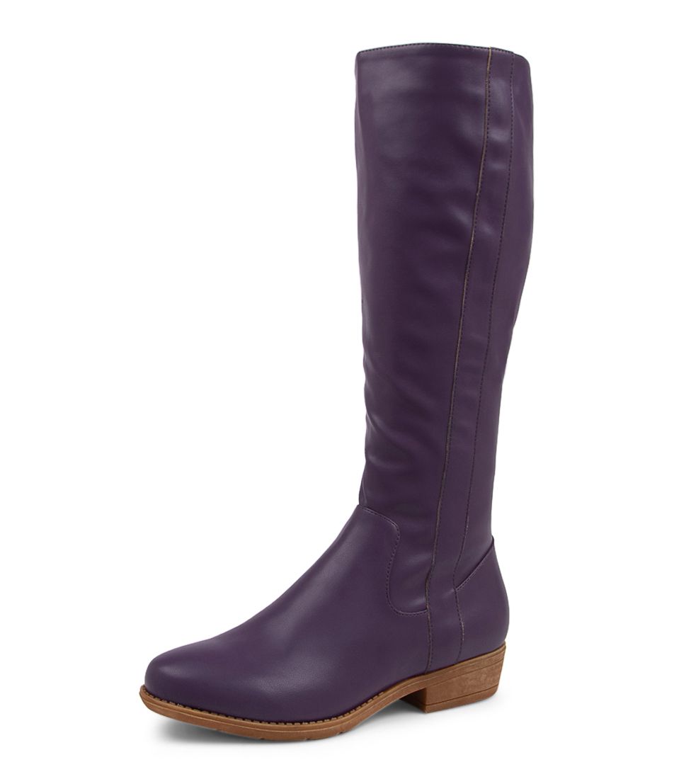 Ronin Purple Knee High Boots