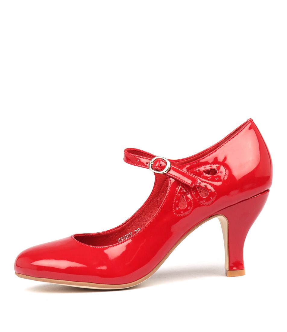 MENDY RED PATENT PU