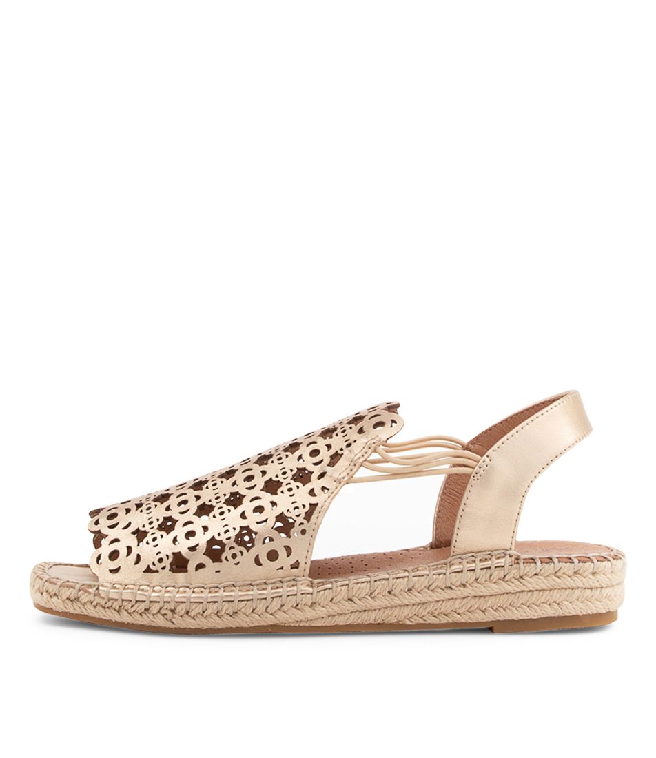 Precho Platinum Leather Sandals