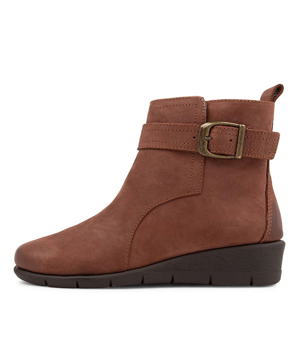 Mother Brown Nubuck Ankle Boots