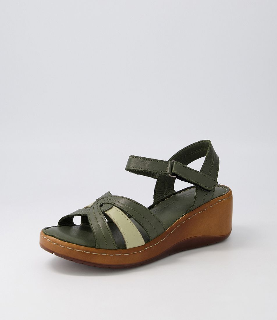 Jilow Green Multi Sandals