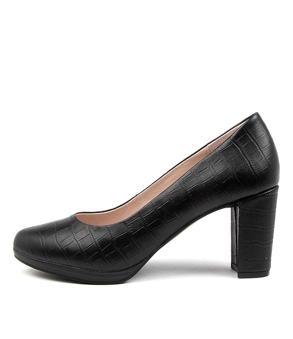 SUMMER BLACK CROC LEATHER