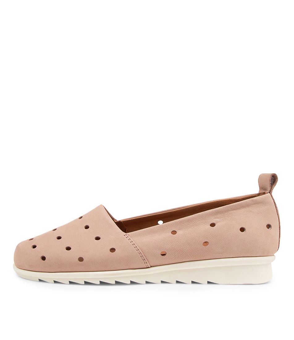 Lolla Rose Leather Slip On Shoes