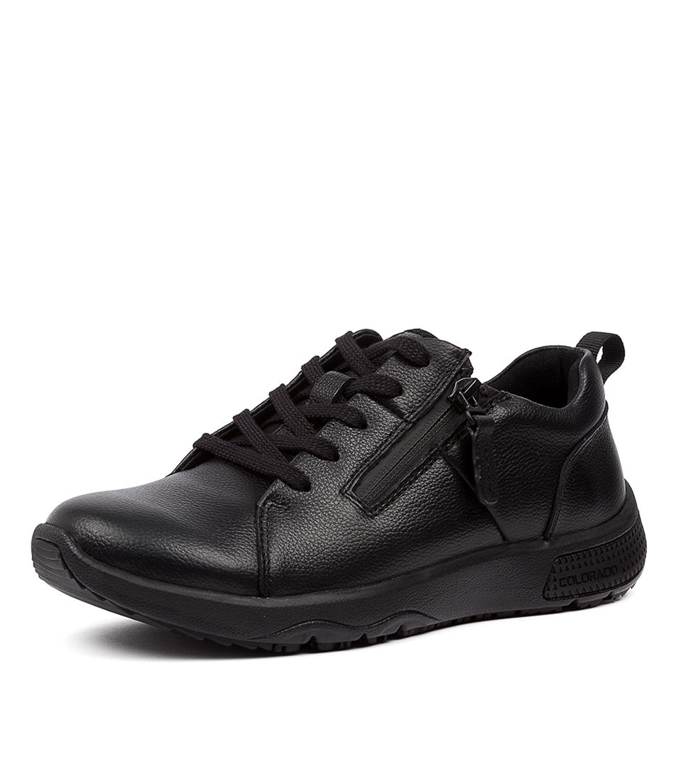 Decker Black Leather