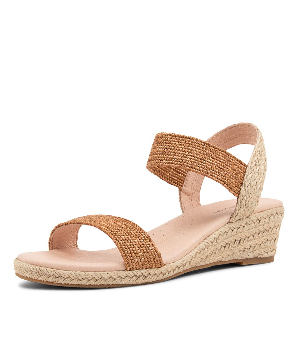 Havan Tan Weave Elastic Espadrilles
