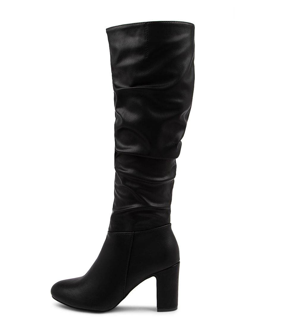 Simma Black Knee High Boots