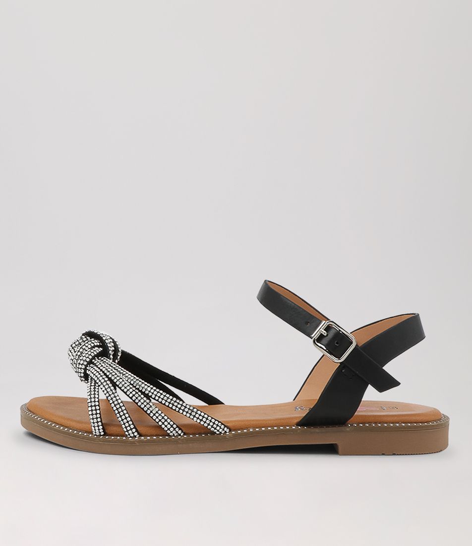 Aimie Black Multi Sandals