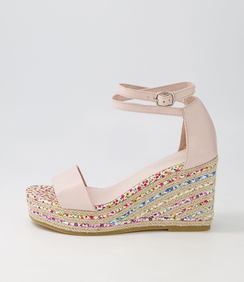 Aileas Dusty Pink Multi Leather Sandals