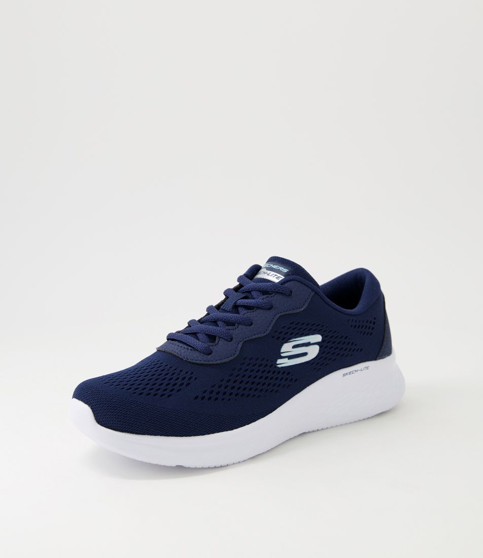Skech Navy Textile Sneakers