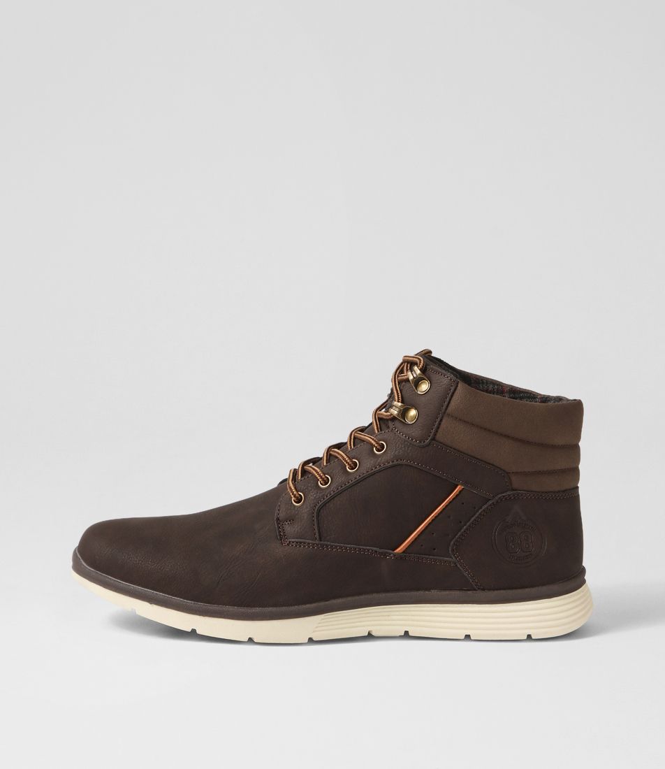 Ian Dark Brown Lace Up Boots