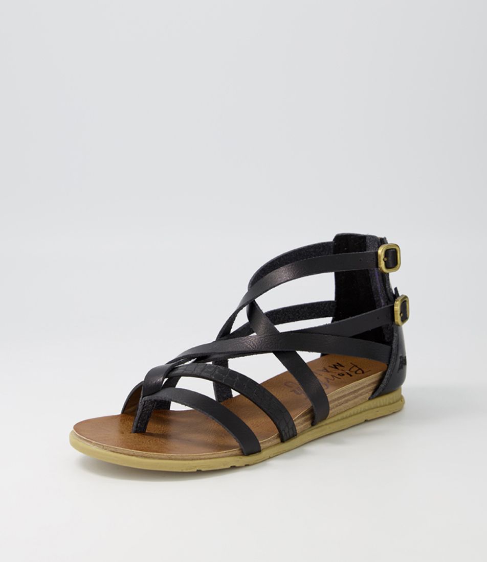 Brock Black Sandals