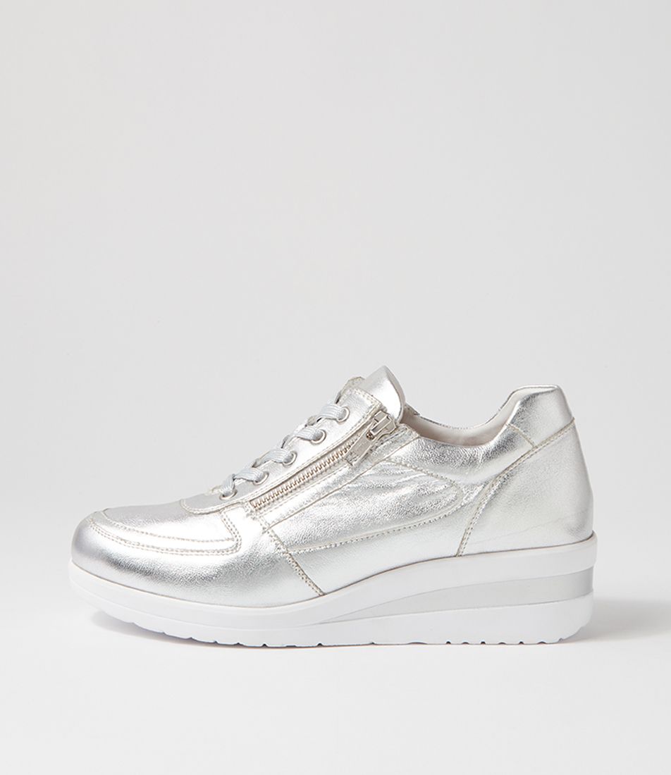 Ruccois Silver Leather Sneakers