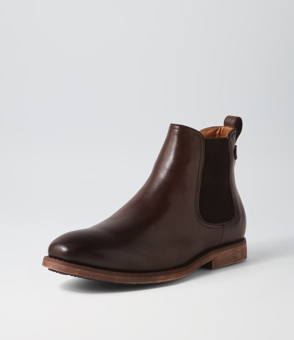 Seddon Dark Brown Leather Chelsea Boots