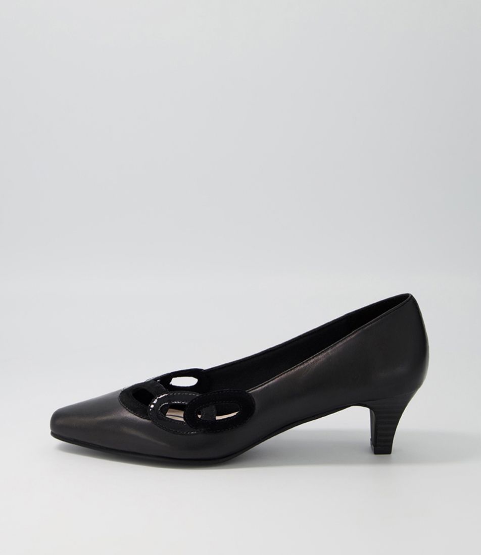 Loonie Black Mix Heels