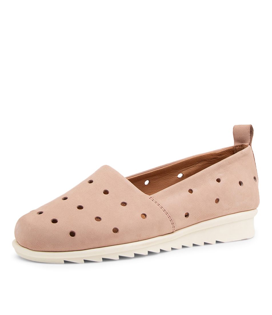 Lolla Rose Leather Slip On Shoes