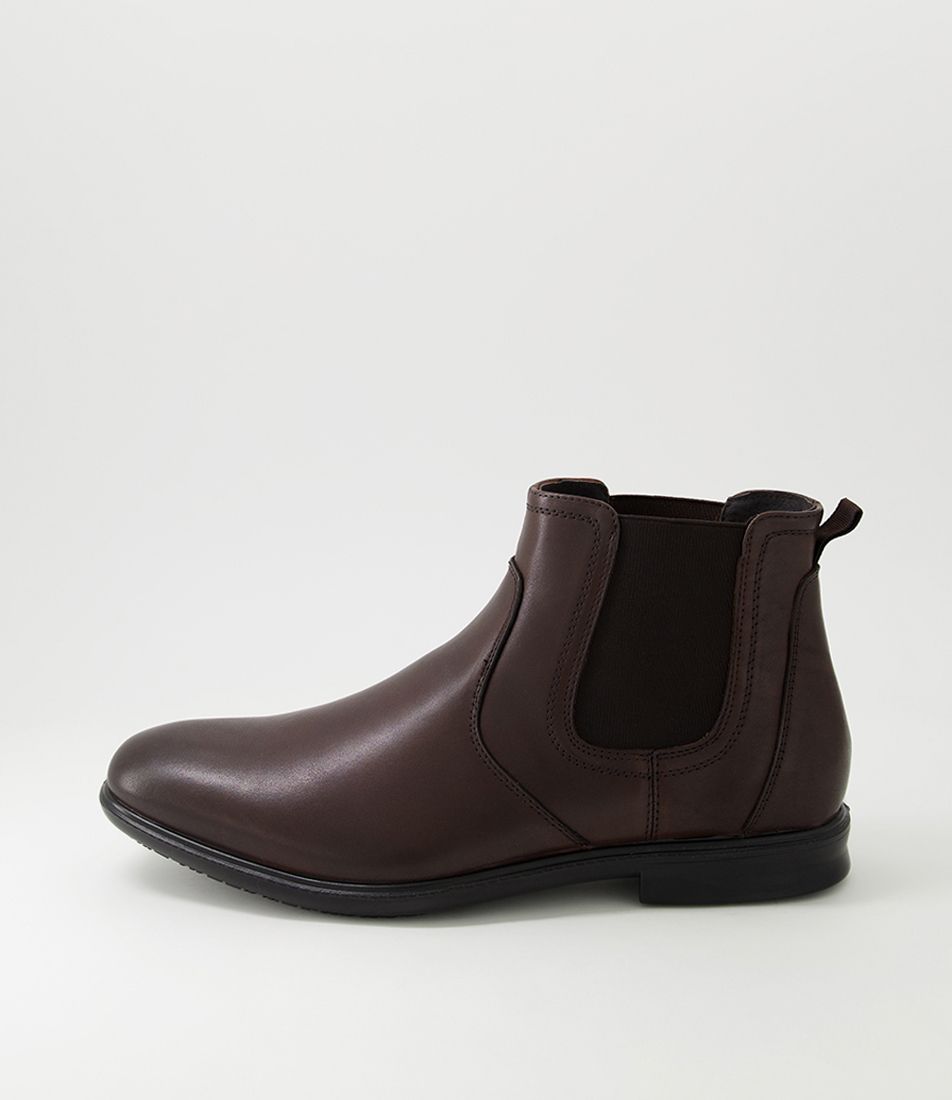 Porter Chocolate Full Grain Leather Chelsea Boots