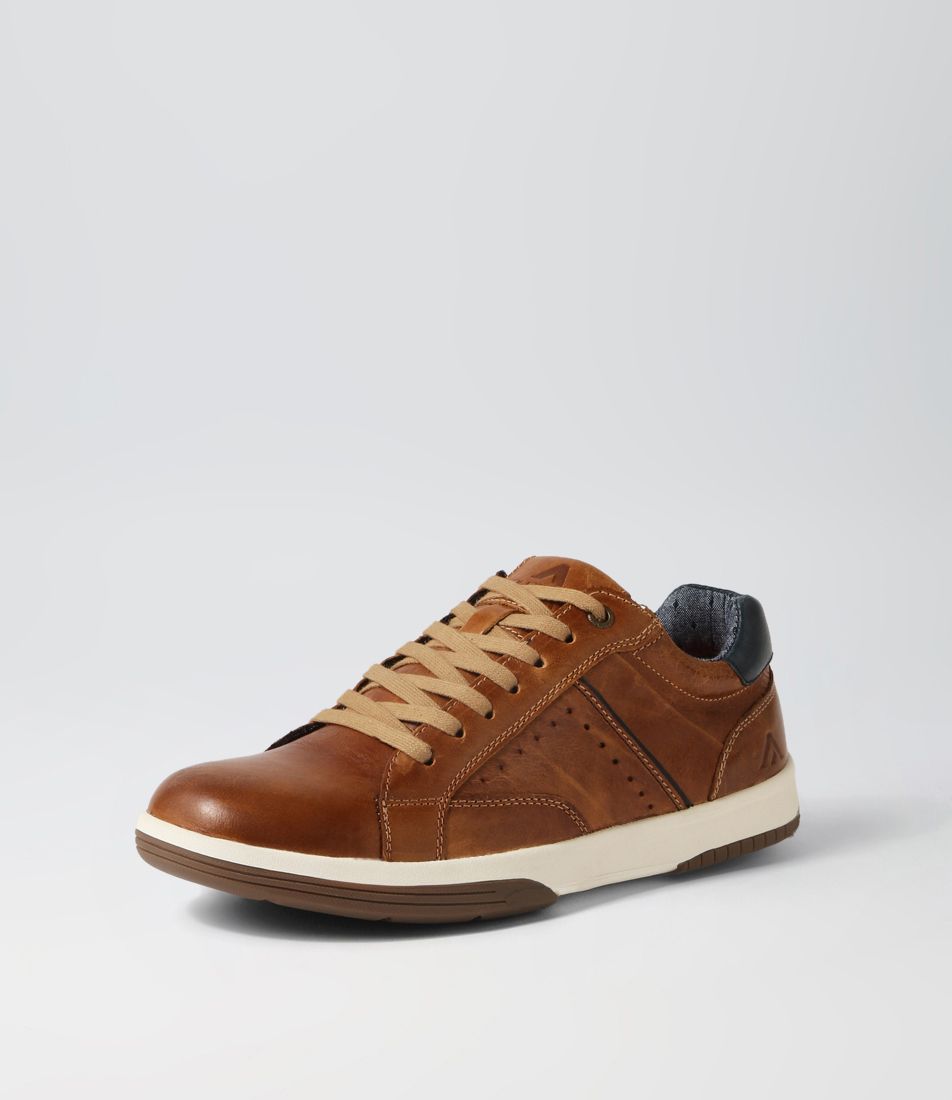 Volt Cognac Pull Up Leather Sneakers