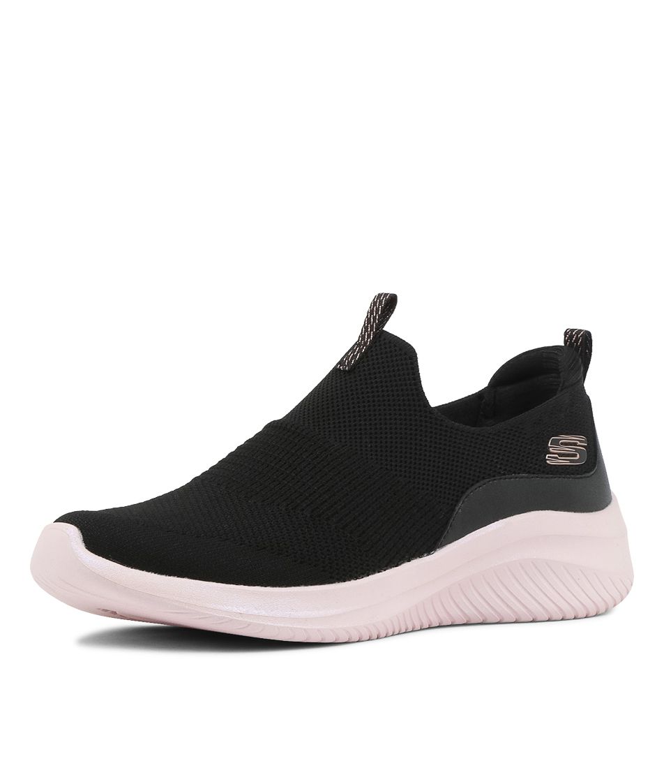 Ultra Flex 3.0 Black Light Pink Knit Sneakers