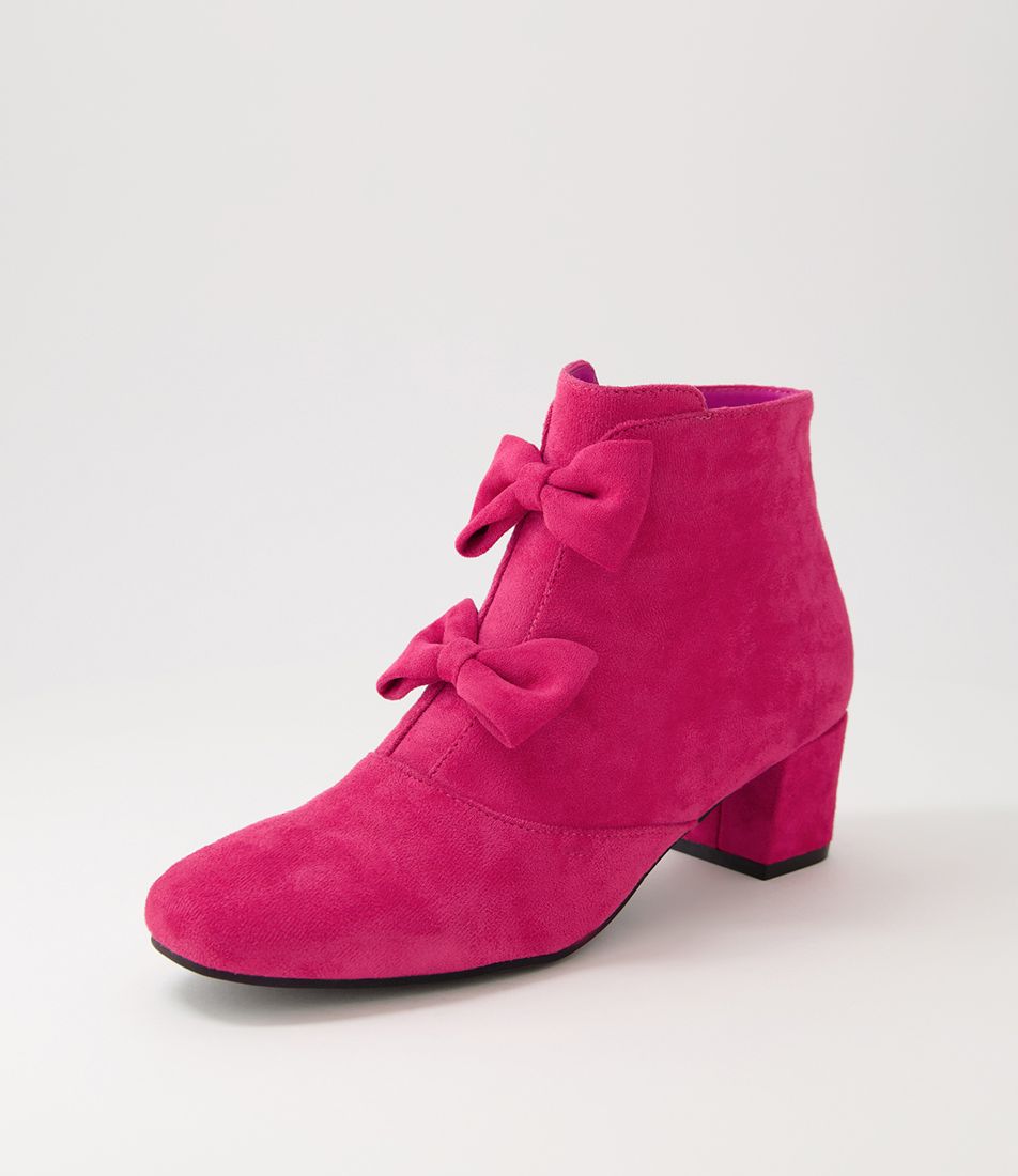 Hamrod Fuchsia Microsuede Heels
