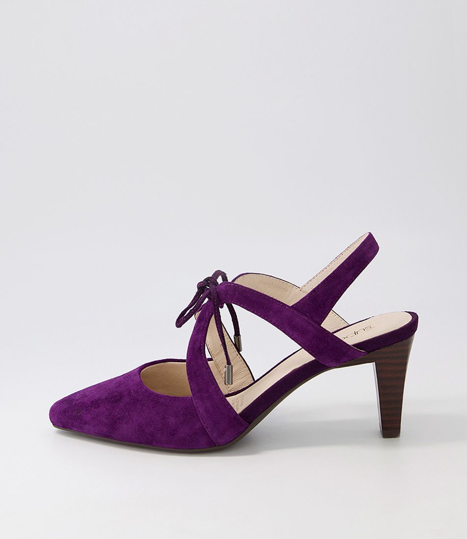 Meduza2 Purple Suede Heels