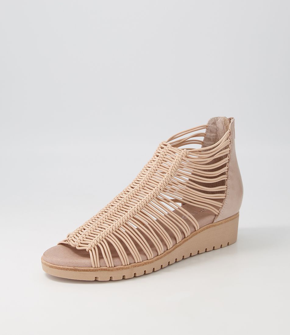 Goyla Cafe Elastic Leather Sandals