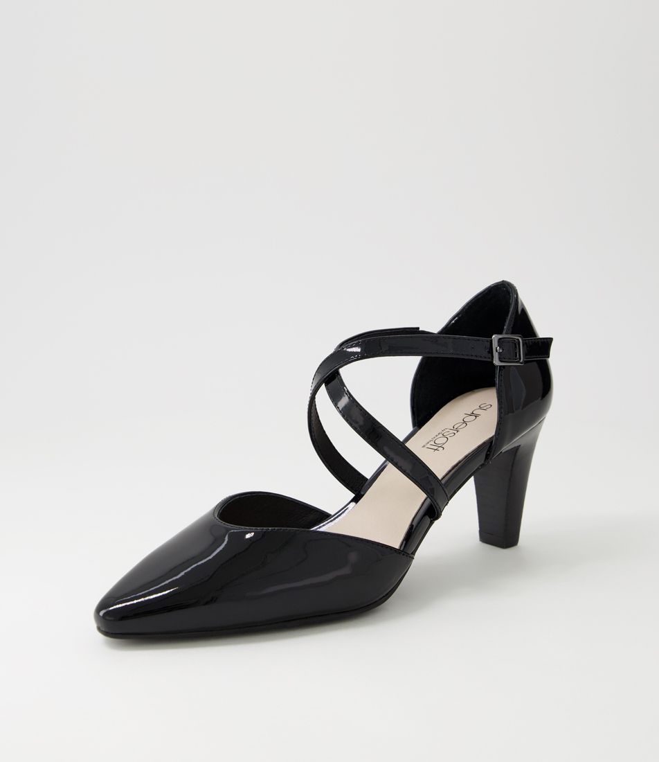 Melborns2 Black Patent Leather Heels