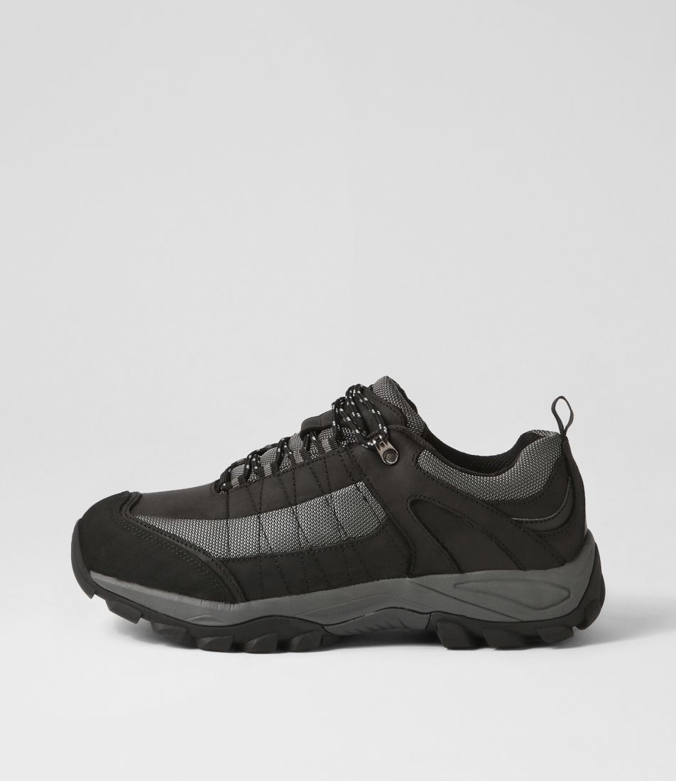 Diran Black Crazyhorse Leather Lace Up Flats