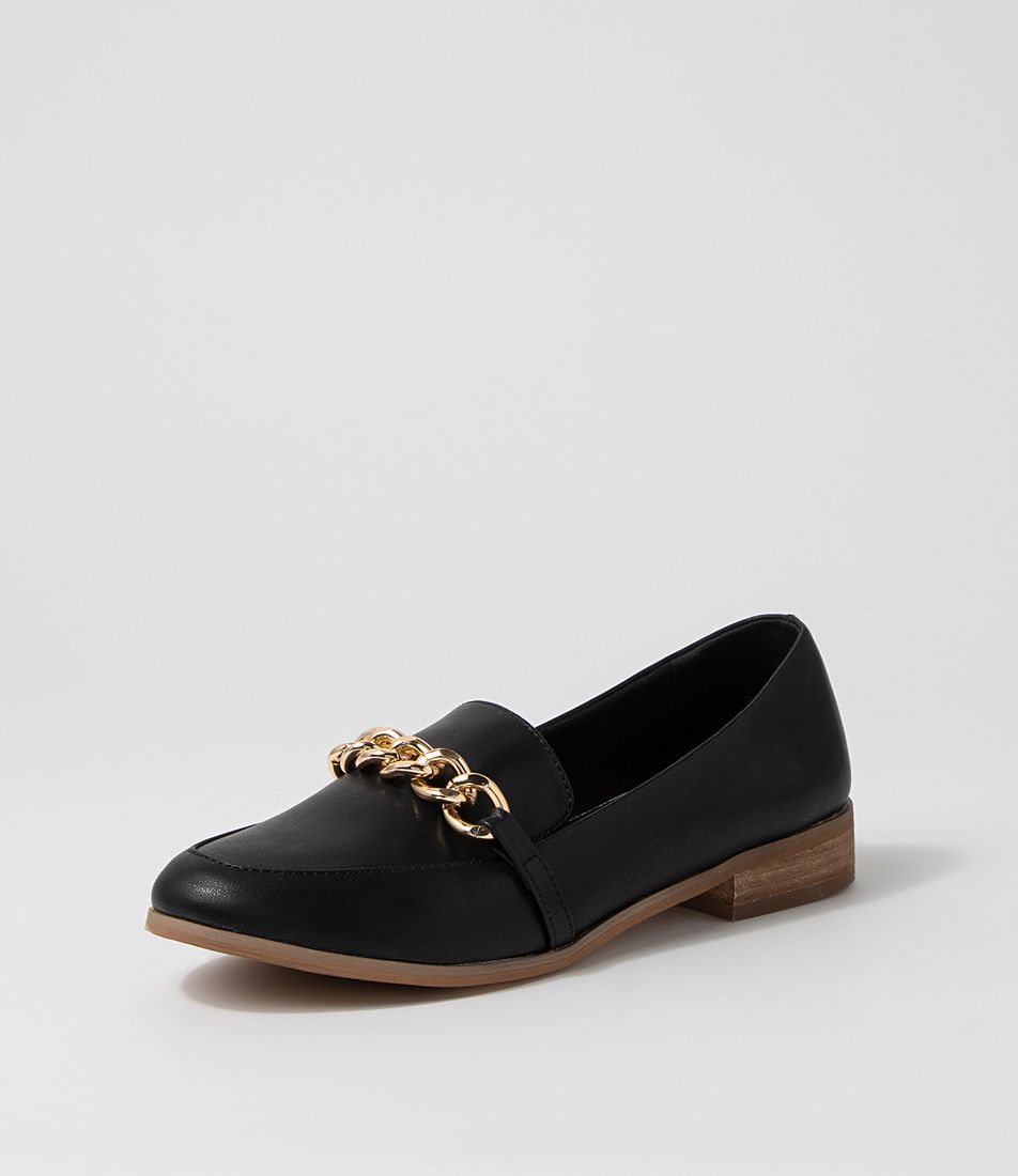 Qizzin Black Loafers