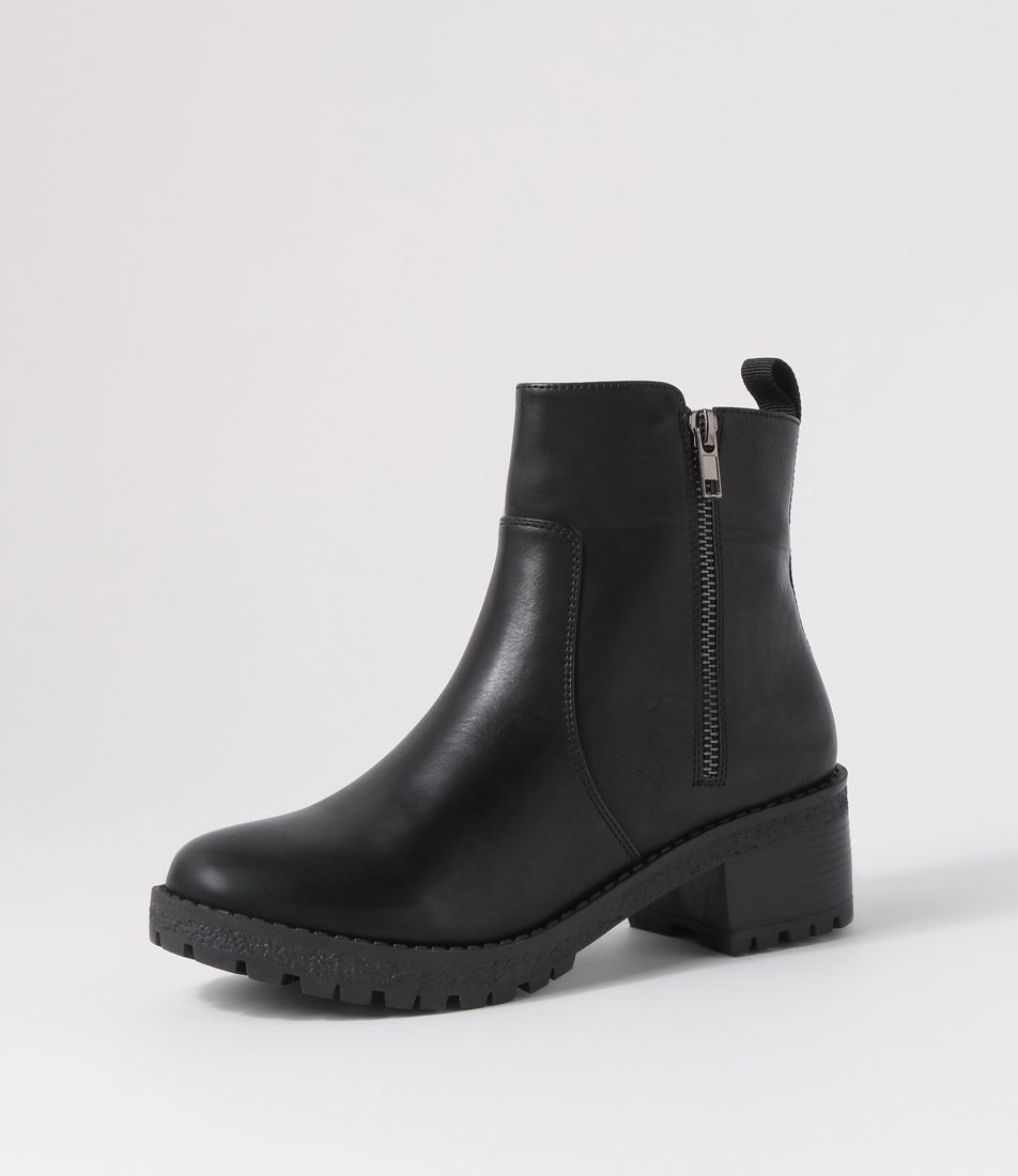 Rechie Black Ankle Boots
