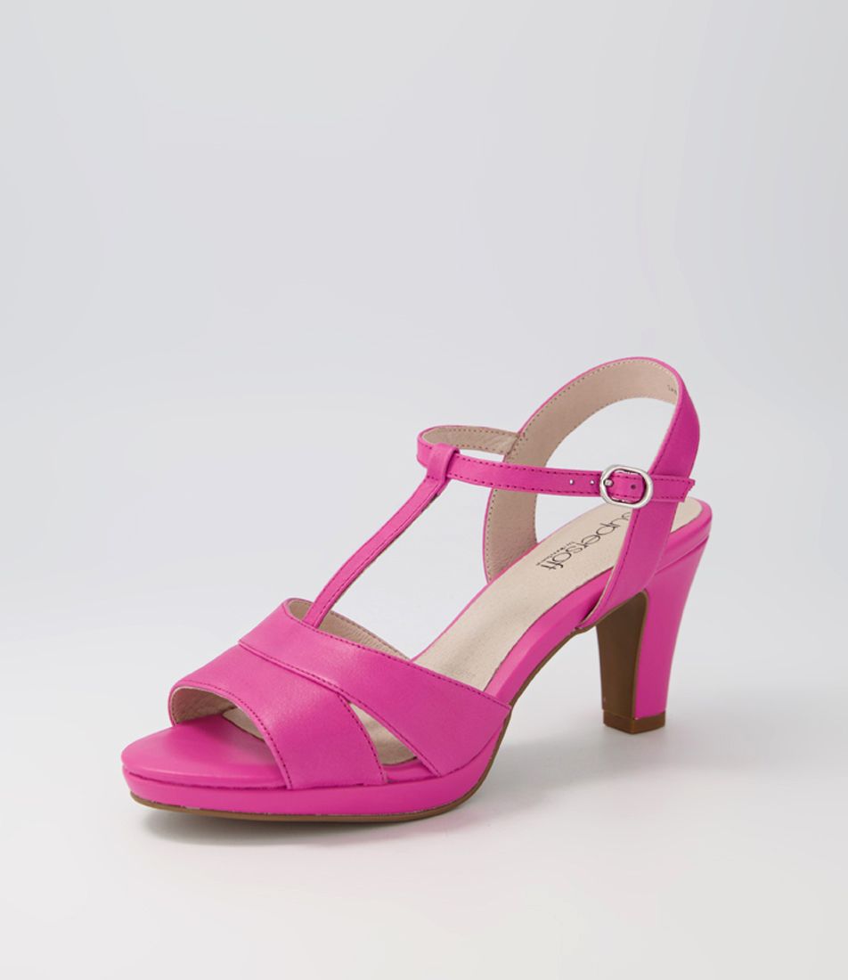 Sable Fuchsia Leather Sandals