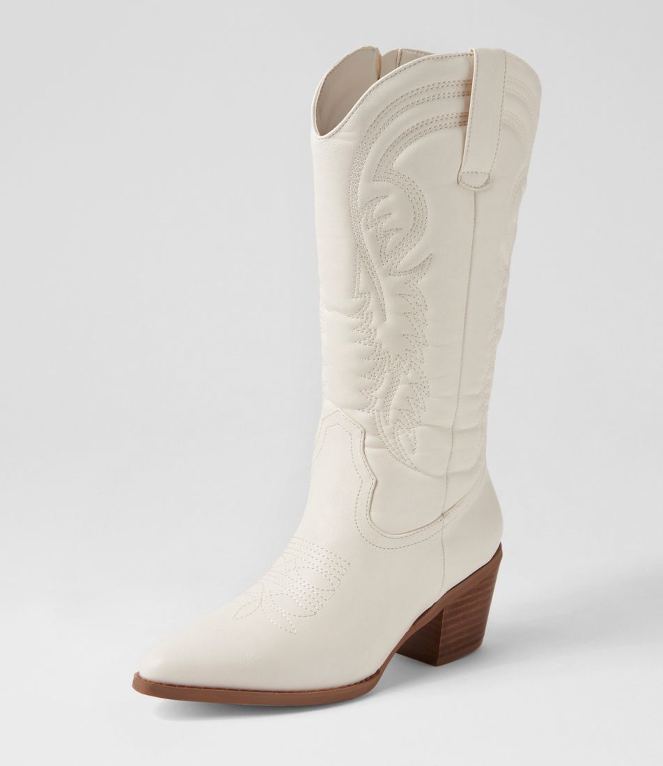 Yodel Milk Knee High Boots