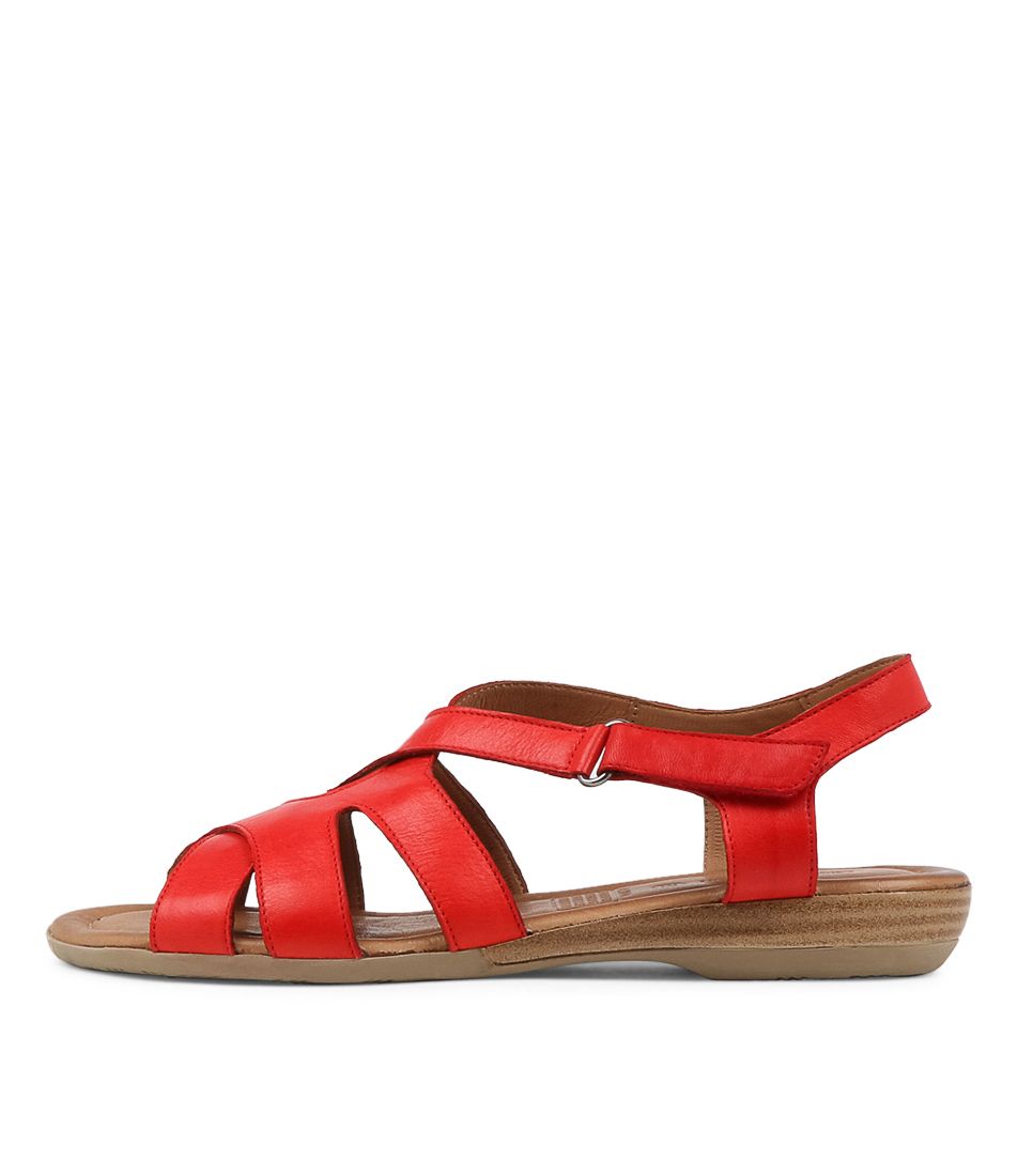 Albaha Red Leather Sandals