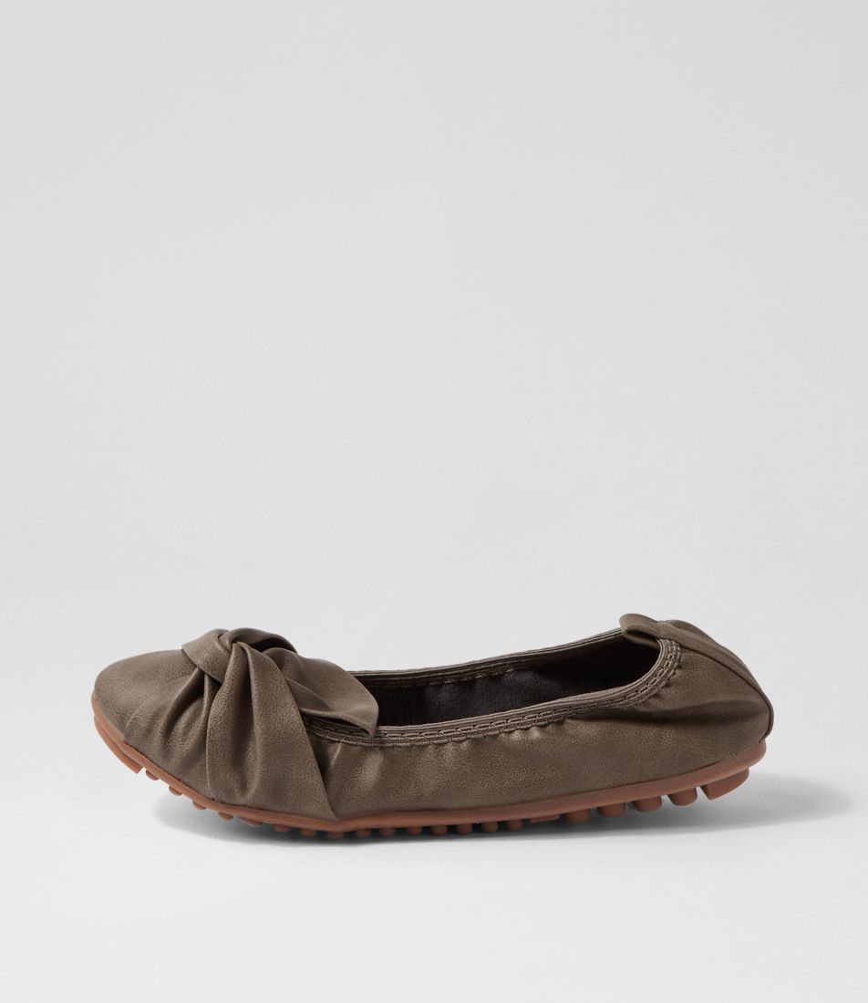 Clayne Taupe Ballet Flats