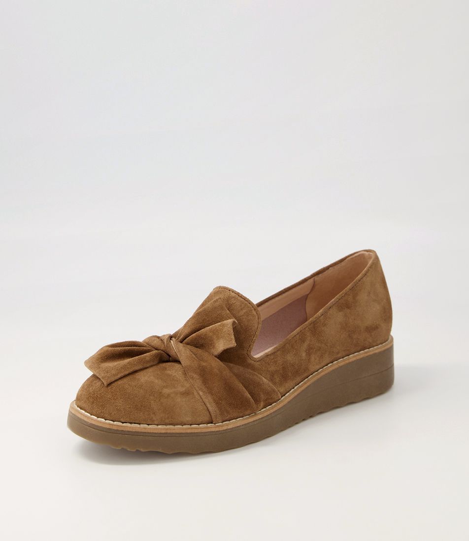 Oclem Light Choc Suede Loafers