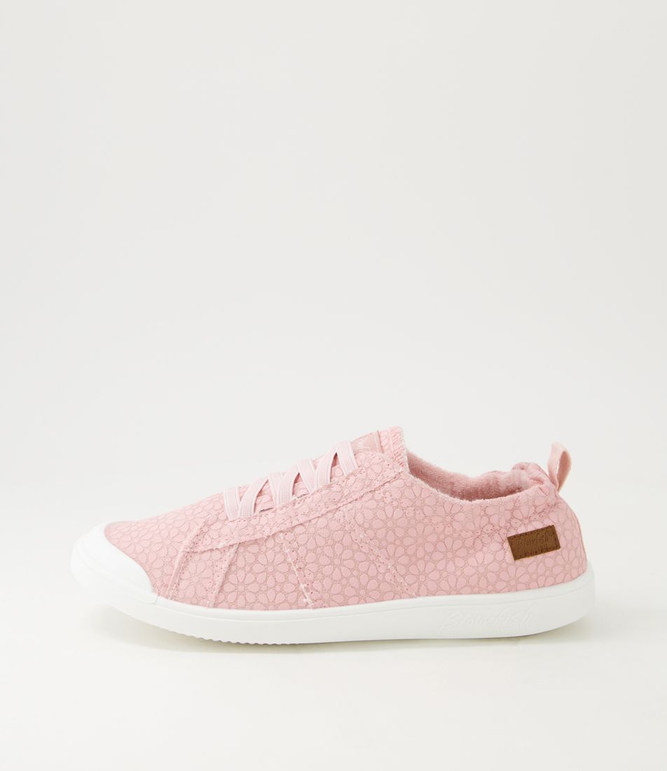 Vex Silver Pink Daisy Canvas Sneakers