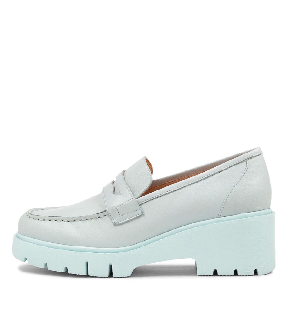 Xainay Pale Blue Leather Heels BS