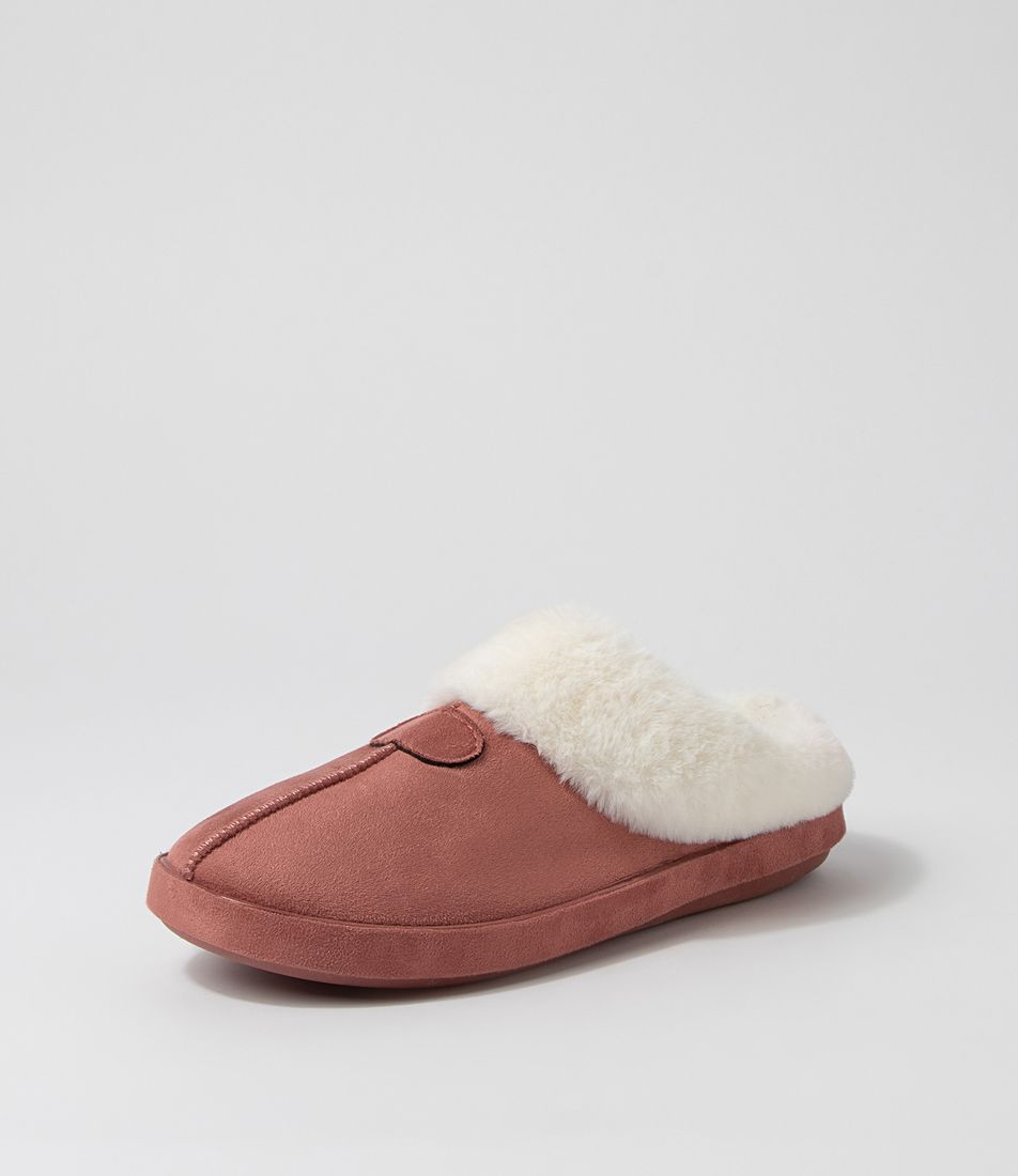 Snuggo Old Pink Multi Slippers