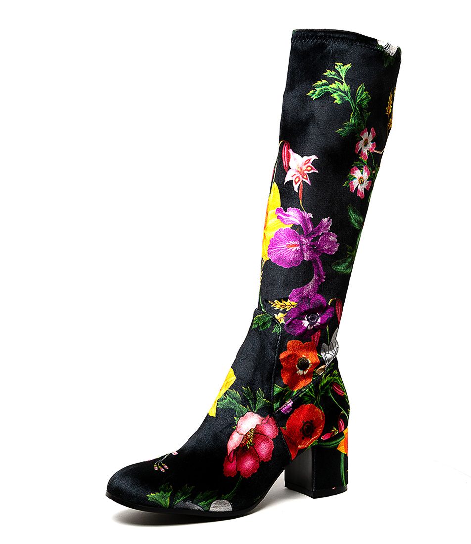 NEOLAS BLACK LILY STRETCH VELVET