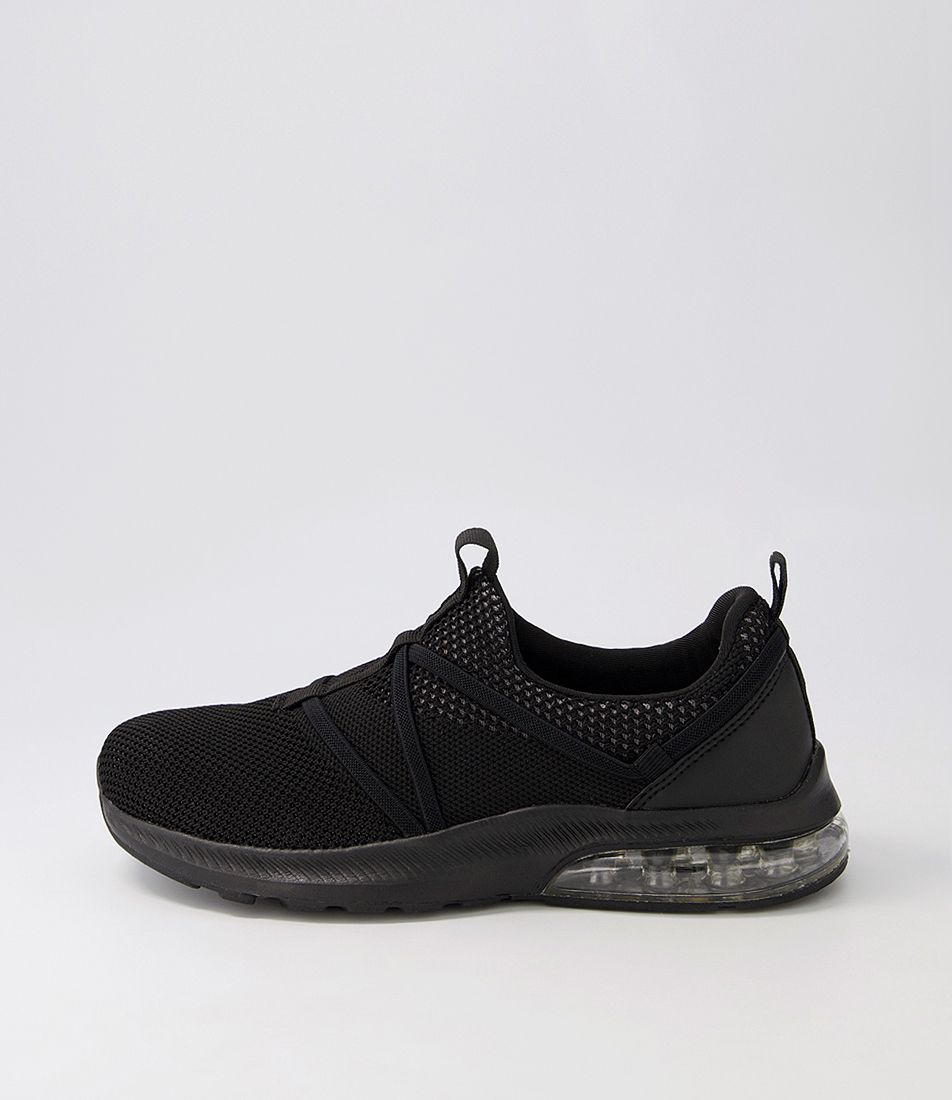 Bossi Black Knit Sneakers
