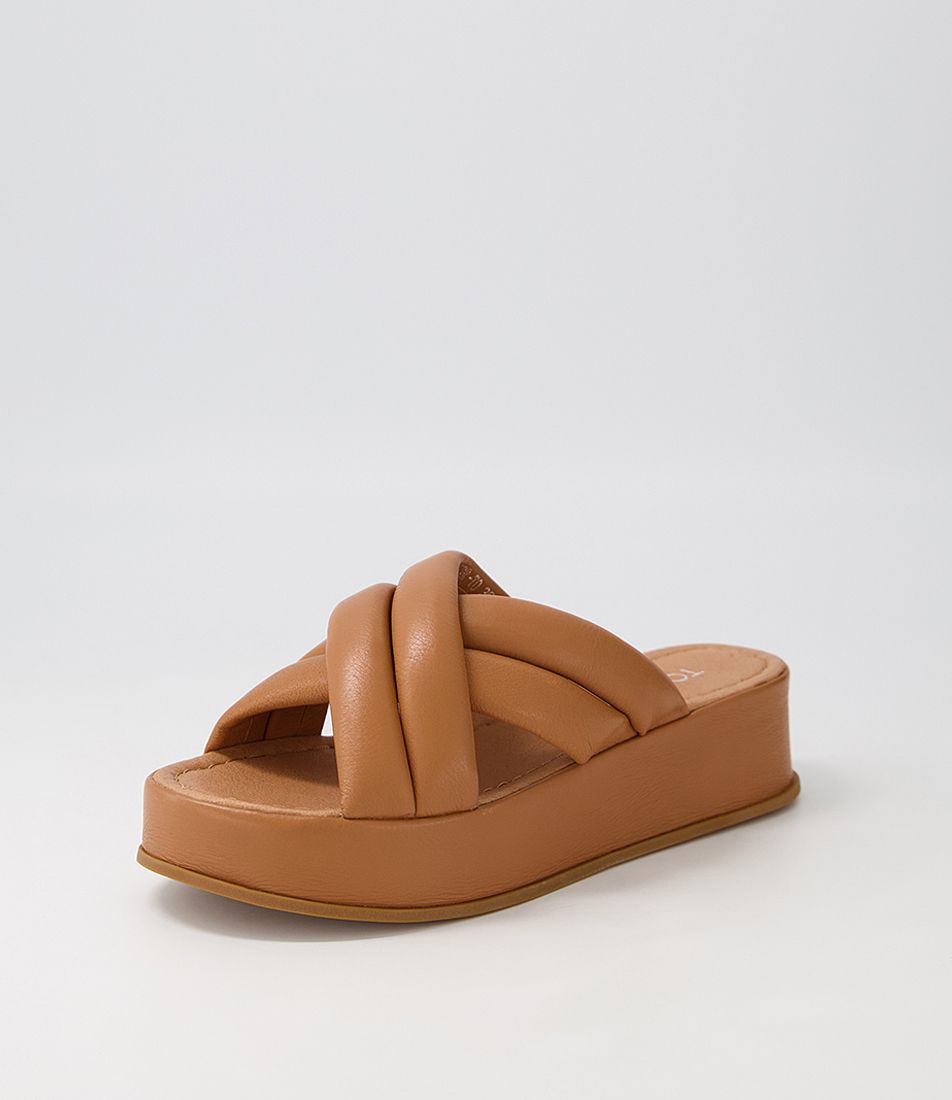 Zizmar Tan Leather Sandals