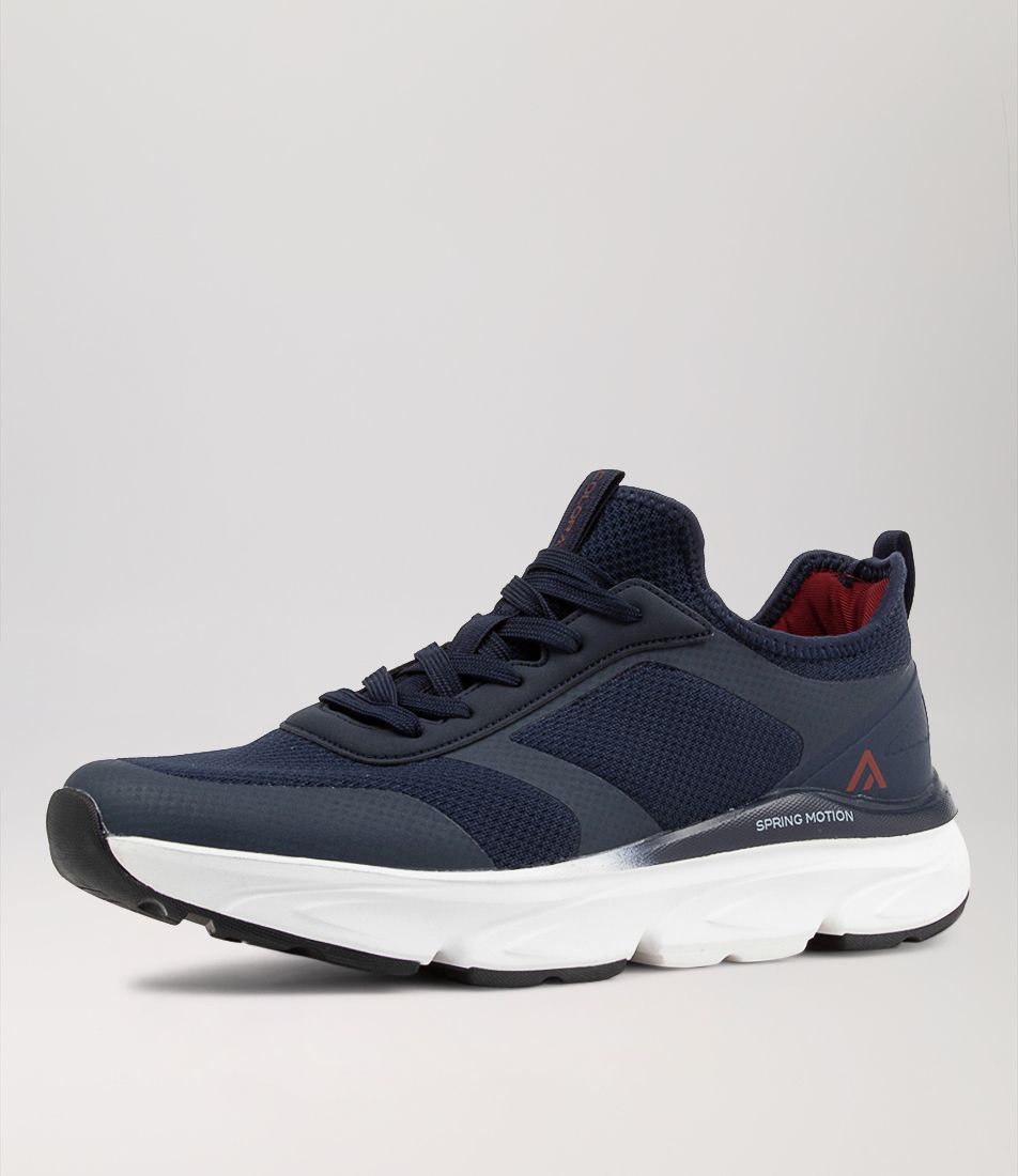 Vespa Navy Mesh Sneakers