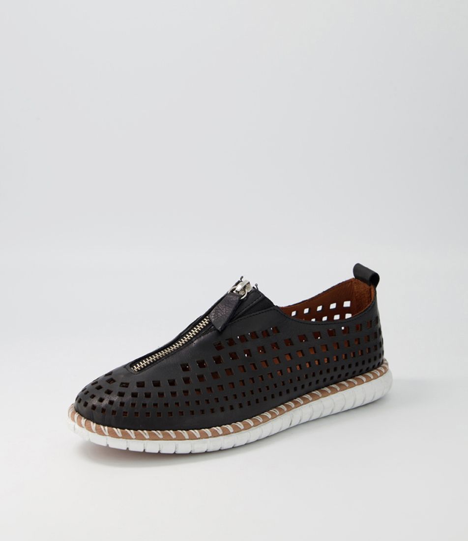 Suppar Black Tan Leather Sneakers