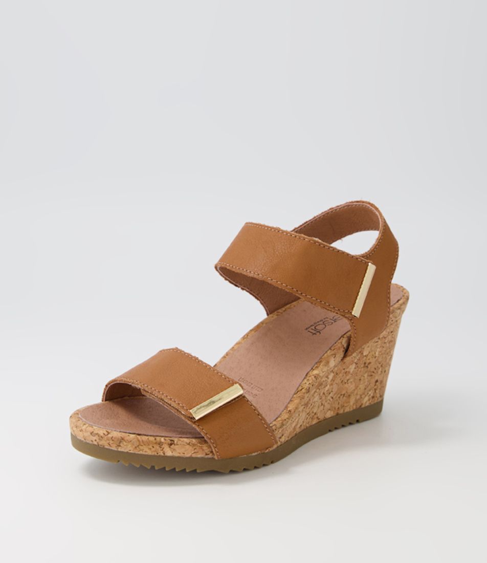 Avery Dark Tan Leather Sandals