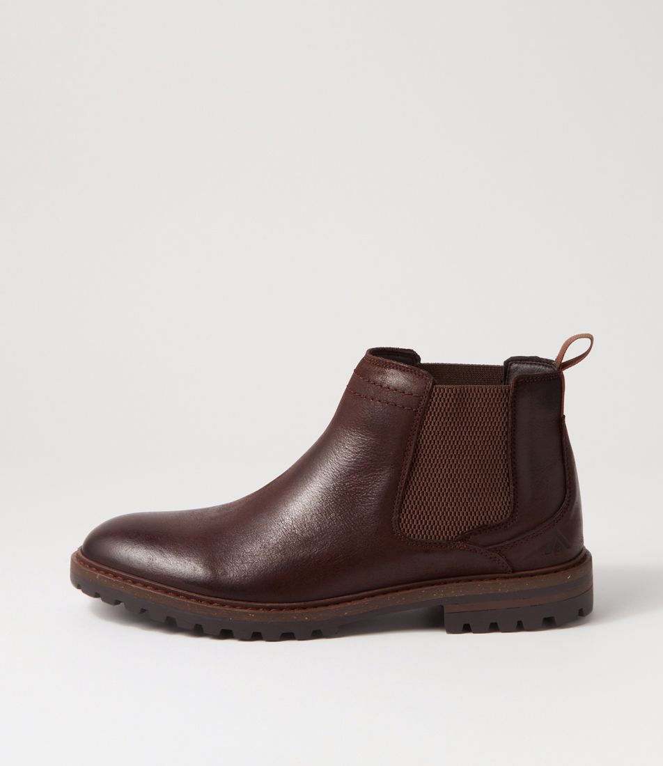 Galileo Chestnut Waxy Nubuck Chelsea Boots