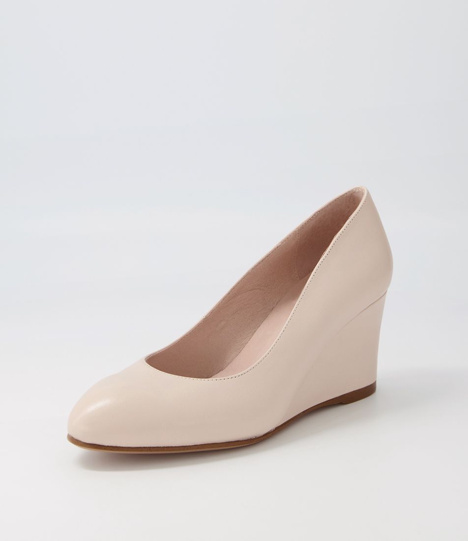 Melvina Nude Leather Heels