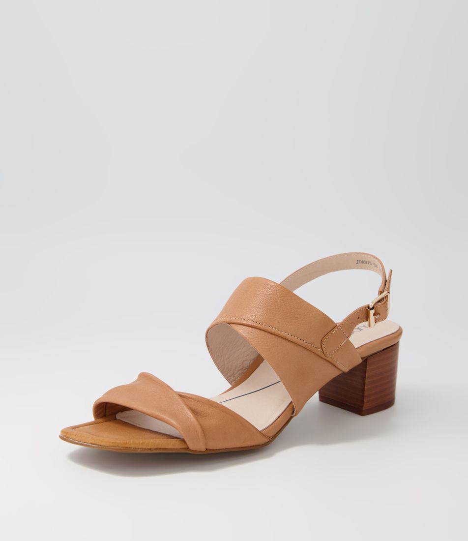 Joanis Dark Tan Leather Sandals